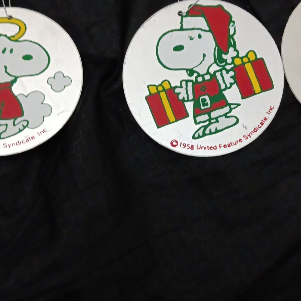 Very Rare Vintage Snoopy Christmas Tree Ornaments - Picture 3 of 4